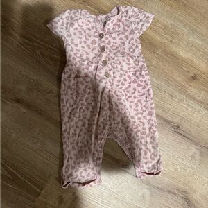 6-9 mo Jessica Simpson Pink Leopard Print Baby Romper